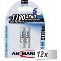 12x2 Ansmann NiMH bat. 1100 Micro AAA 1050 mAh 12x2 Ansmann NiMH bat. 1100 Micro AAA 1050 mAh