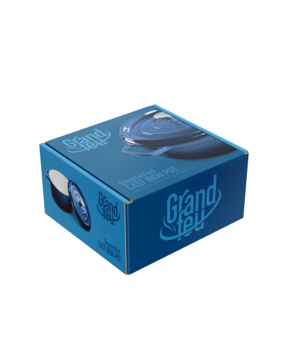 Grandfeu pot with lid, blue, 3,5 l – 10