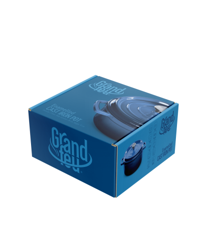 Grandfeu pot with lid, blue, 3,5 l – 11