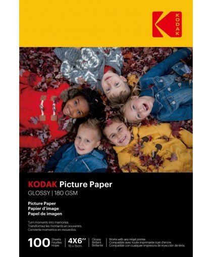 Kodak 180gsm 9.1mil Glossy 4/6x100