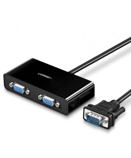 UGREEN 40254 VGA video splitter up to 2x VGA - 1m (black)