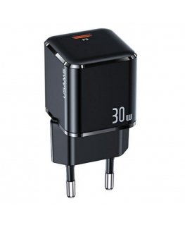 Usams T45 US-CC148 Mini Universal Fast Wall Charger 30W 1x USB-C (Type-C) Plug PD 3.0 3A 5-20V Black