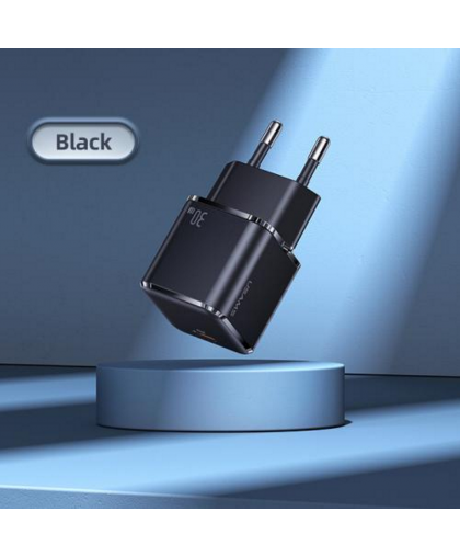 Usams T45 US-CC148 Mini Universal Fast Wall Charger 30W 1x USB-C (Type-C) Plug PD 3.0 3A 5-20V Black – 2