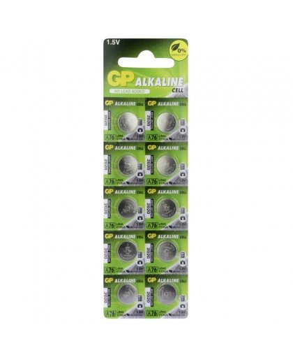 1x10 GP Alkaline LR44, 76A V13GA 1,5V – 2