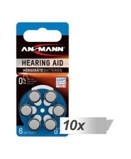 10x6 Ansmann Zinc-Air 675 (PR44)