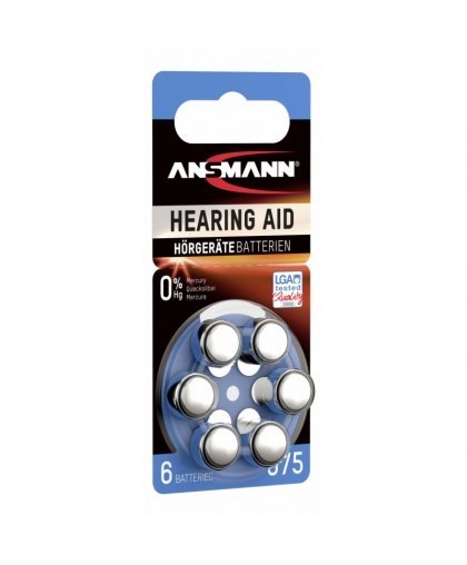 10x6 Ansmann Zinc-Air 675 (PR44) – 2