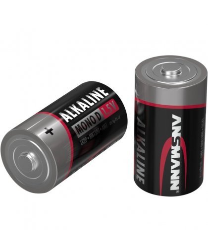 10x2 Ansmann Alkaline Mono D LR 20 red-Line – 2