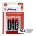 10x2 Verbatim Alkaline battery Baby C LR 14 49922 10x2 Verbatim Alkaline battery Baby C LR 14 49922