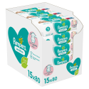 Drėgnos servetėlės Pampers Sensitive 15 pakuočiųx80vnt., 1200 servetėlės Drėgnos servetėlės Pampers Sensitive 15 pakuočiųx80vnt., 1200 servetėlės