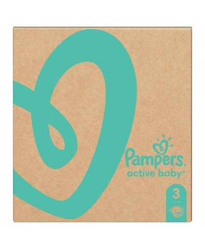 Sauskelnės Pampers Active Baby 3 dydis, 6-10kg, 208vnt – 2
