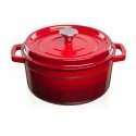 Grandfeu pot with lid, red, 3,5 l