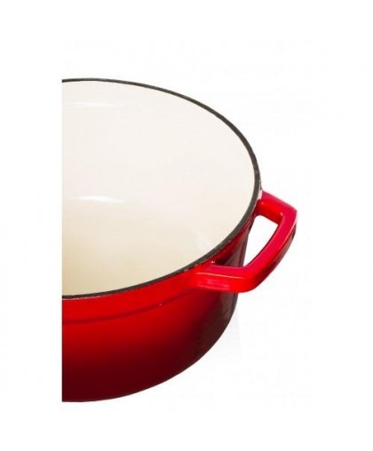 Grandfeu pot with lid, red, 3,5 l – 4