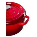 Grandfeu pot with lid, red, 3,5 l