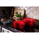 Grandfeu pot with lid, red, 3,5 l