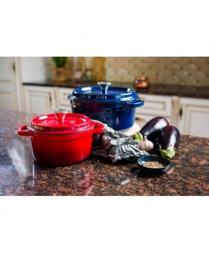 Grandfeu pot with lid, red, 3,5 l – 9