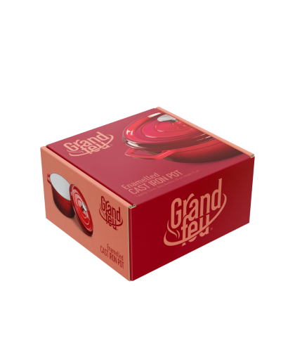 Grandfeu pot with lid, red, 3,5 l – 10