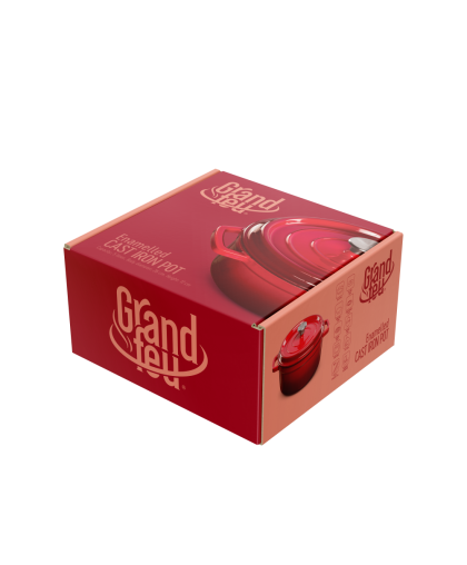 Grandfeu pot with lid, red, 3,5 l – 11