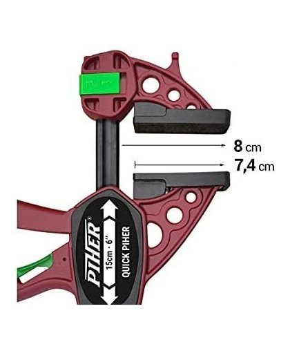 Quick fix clamp Piher Quick 8x15cm, max 150kg – 6