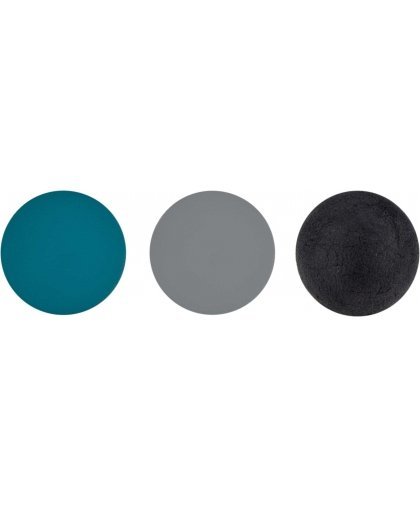 Massage ball AVENTO 42RA D5.0cm 3pcs Blue / Gray / Black