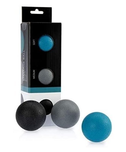 Massage ball AVENTO 42RA D5.0cm 3pcs Blue / Gray / Black – 5