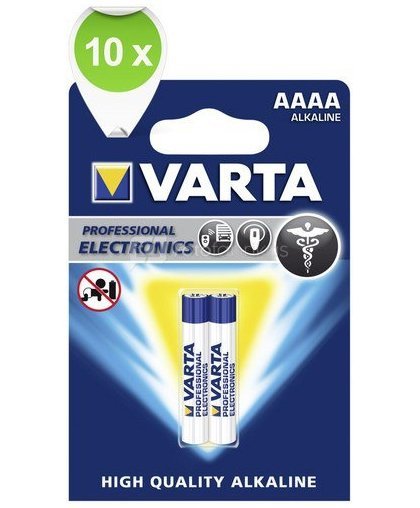 10x2 Varta Professional AAAA VPE Inner Box