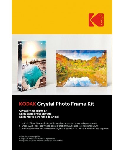 Kodak Crystal Photo Frame Kit 5 Sheets