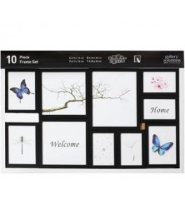 Photo frame Frame Nielsen Design 10 photos, black (8999176)