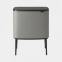 Brabantia Waste Bin Bo Touch Bin Mineral Concrete Grey, 3 x 11 L Brabantia Waste Bin Bo Touch Bin Mineral Concrete Grey, 3 x 11 L
