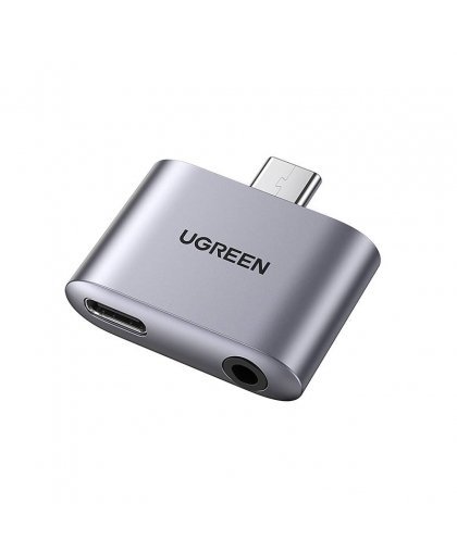 UGREEN CM231 USB-C to USB-C Adapter + jack 3.5mm (gray)