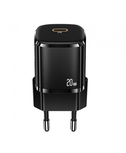 Usams T36 US-CC124 Mini Wall Charger 20W 1x USB-C Plug (Type-C) PD3.0 Fast Charging iPhone 11 12 13 Black – 3