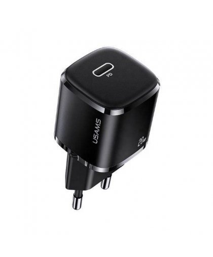 Usams T36 US-CC124 Mini Wall Charger 20W 1x USB-C Plug (Type-C) PD3.0 Fast Charging iPhone 11 12 13 Black – 4