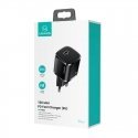 Usams T36 US-CC124 Mini Wall Charger 20W 1x USB-C Plug (Type-C) PD3.0 Fast Charging iPhone 11 12 13 Black