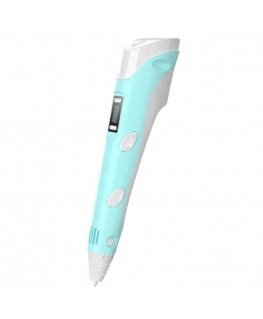 Riff Fantasy 3D Pen Printing Pen with LCD Display for Kids with 1.75mm ABS/PLA Filament Wire AC Powered Blue Color