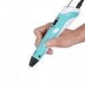 Riff Fantasy 3D Pen Printing Pen with LCD for Kids with 1.75mm ABS/PLA Fillament wire AC Powered Blue