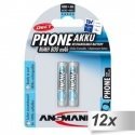 12x2 Ansmann maxE NiMH bat. Micro AAA 800 mAh DECT PHONE 12x2 Ansmann maxE NiMH bat. Micro AAA 800 mAh DECT PHONE