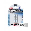 12x2 Ansmann maxE NiMH bat. Micro AAA 800 mAh DECT PHONE 12x2 Ansmann maxE NiMH bat. Micro AAA 800 mAh DECT PHONE