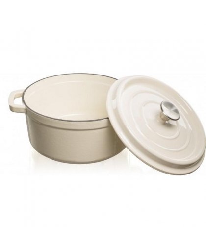 Grandfeu white pot, 4.7 l with lid – 3