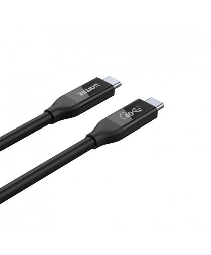 UNITEK C14100BK-0,8M USB kabelis C Melns – 2