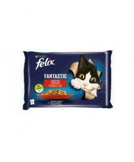 Felix Fantastic küülik, lambaliha - märgtoit kassidele 340 g (4x 85 g) DLZPUIKMK0082