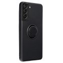 Mocco Pastel Ring Silicone Back Case for Samsung Galaxy S22 Plus 5G Black