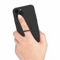 Mocco Pastel Ring Silicone Back Case for Samsung Galaxy S22 Plus 5G Black