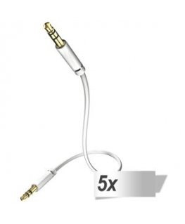 5x in-akustik Star Audio Cable 3,5 mm Jack Plug 0,5 m
