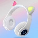 Bemi B39 Noise Cancell Kids Cat Bluetooth Wireless Headset FM Radio / MP3 Mico SD and Phone call White