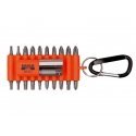 Nozzle set PH + PZ + TORX + SL + 2 holders, 22pcs. with carbine in a flexible plastic case, Bahco