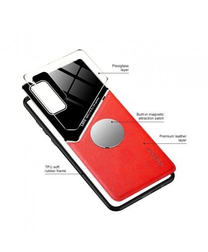Mocco Lens Leather Back Case Aizmugurējais Ādas Apvalks Priekš Apple Iphone 12 Mini Sarkans – 3