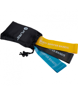 Pure2Improve Body Shaper Bands, Set of 3 Black, Blue and