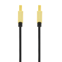 Cable DELTACO Ultra-thin HDMI, 4K UHD, 2m, black / gold / HDMI-1042-K / 00100011 Cable DELTACO Ultra-thin HDMI, 4K UHD, 2m, black / gold / HDMI-1042-K / 00100011