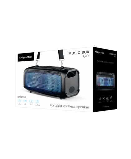 Kruger & Matz Krüger&Matz Music Box GO Wireless Speaker Juodas – 13
