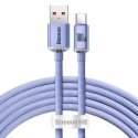 Baseus Crystal Shine cable USB to USB-C, 100W, 2m (purple)