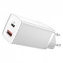 Baseus GaN2 Lite Quick Travel Charger USB + C 65W EU (white) Baseus GaN2 Lite Quick Travel Charger USB + C 65W EU (white)